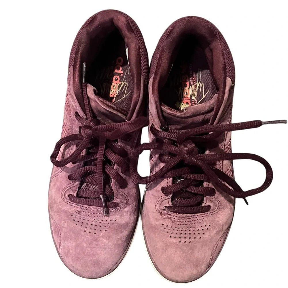 adidas x Originals‎ Tyshawn Shoes Maroon / Chalk White / Gold Metallic Size 7